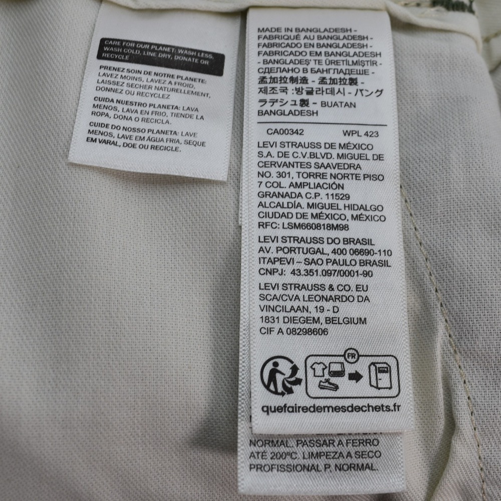 Levis Men's Ace Cargo Pants Size 36x30 Green Utility Pockets Cotton Relaxed NWT - Picture 9 of 9